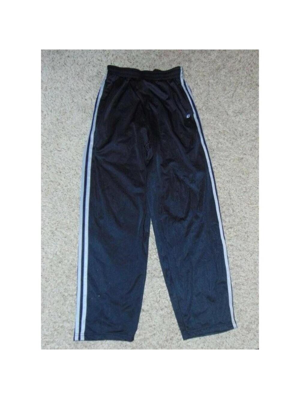 Starting Line Athletic Pants XL Boys Black Elastic Drawstring Waist Track